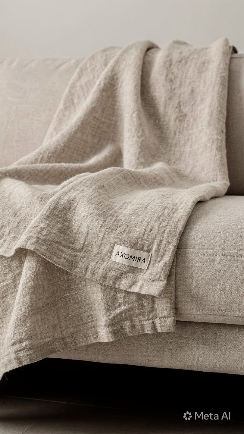 Linen Throw Blanket